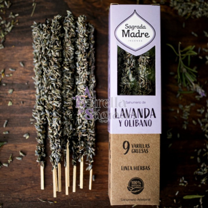 Sahumerios De Lavanda Sagrada Madre