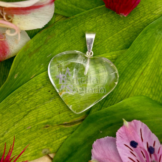 Dije Corazón Cuarzo Cristal