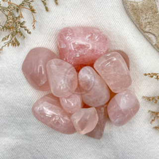 Piedra Cuarzo Rosa Rolado 100 Gramos