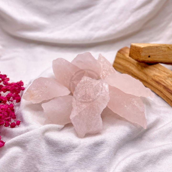 Piedra Cuarzo Rosa En Bruto 100 Gramos