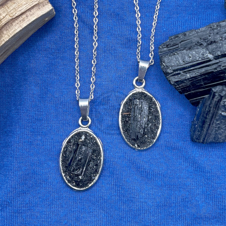 Collar De Protección Turmalina Negra
