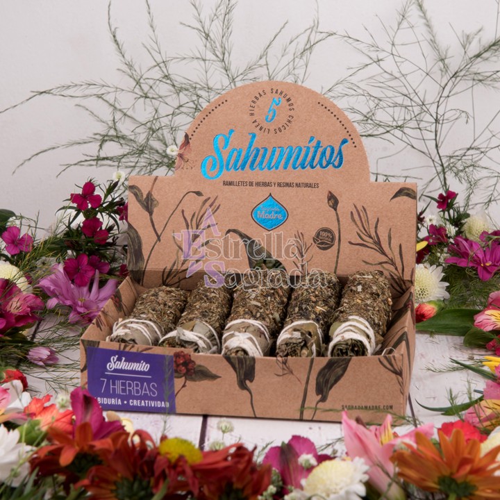 Sahumitos De 7 Hierbas X5 Sagrada Madre