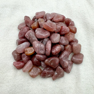 Piedra Cuarzo Rojo Rolado 100 Gramos