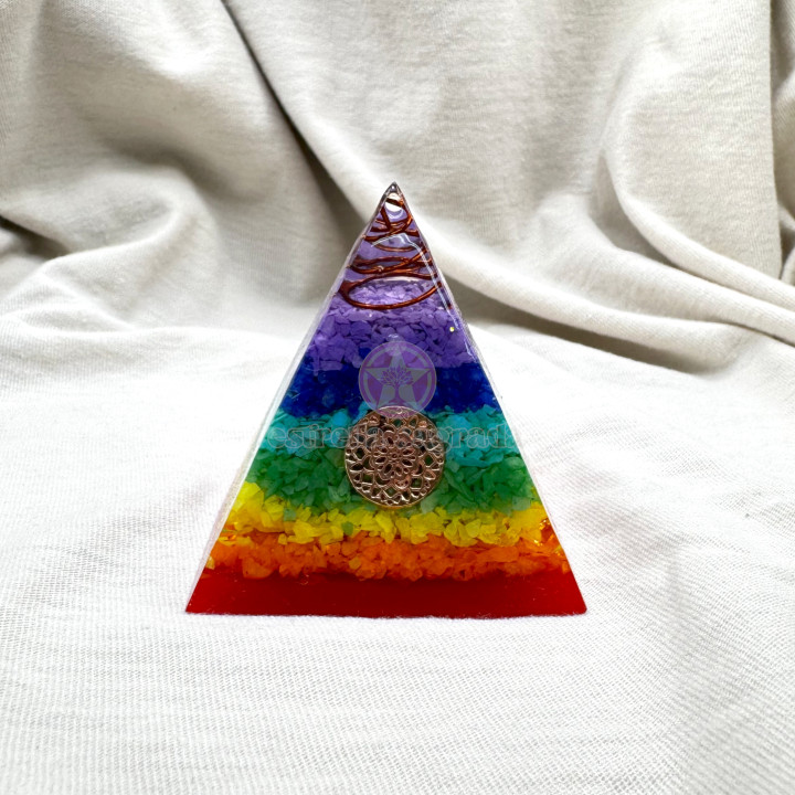 Pirámide Orgon 7 Chakras Y Mandala