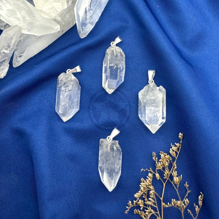 Dije Cuarzo Cristal En Bruto