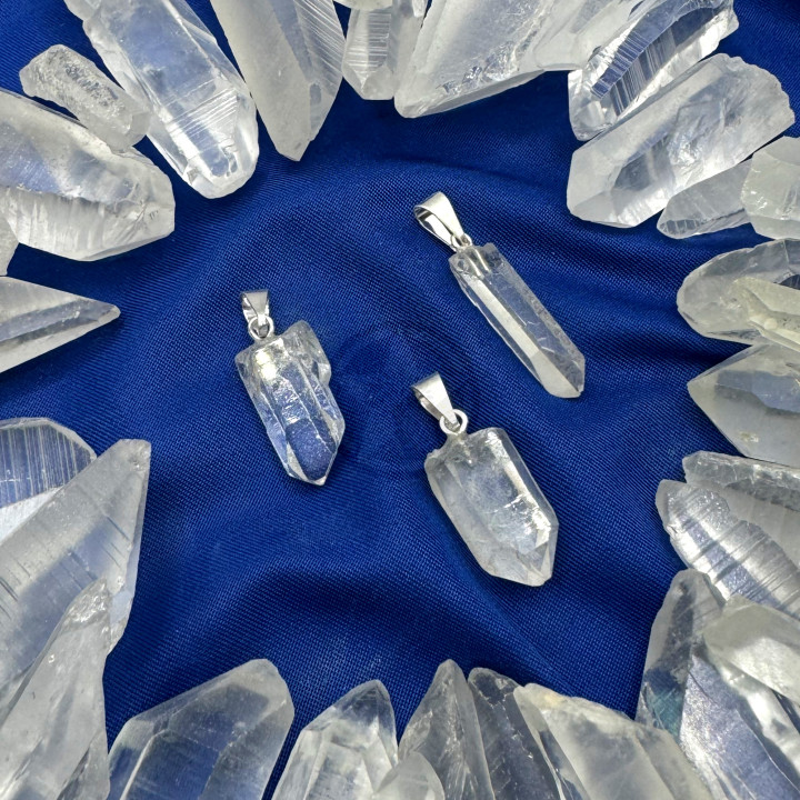 Dije Cuarzo Cristal En Bruto Mini