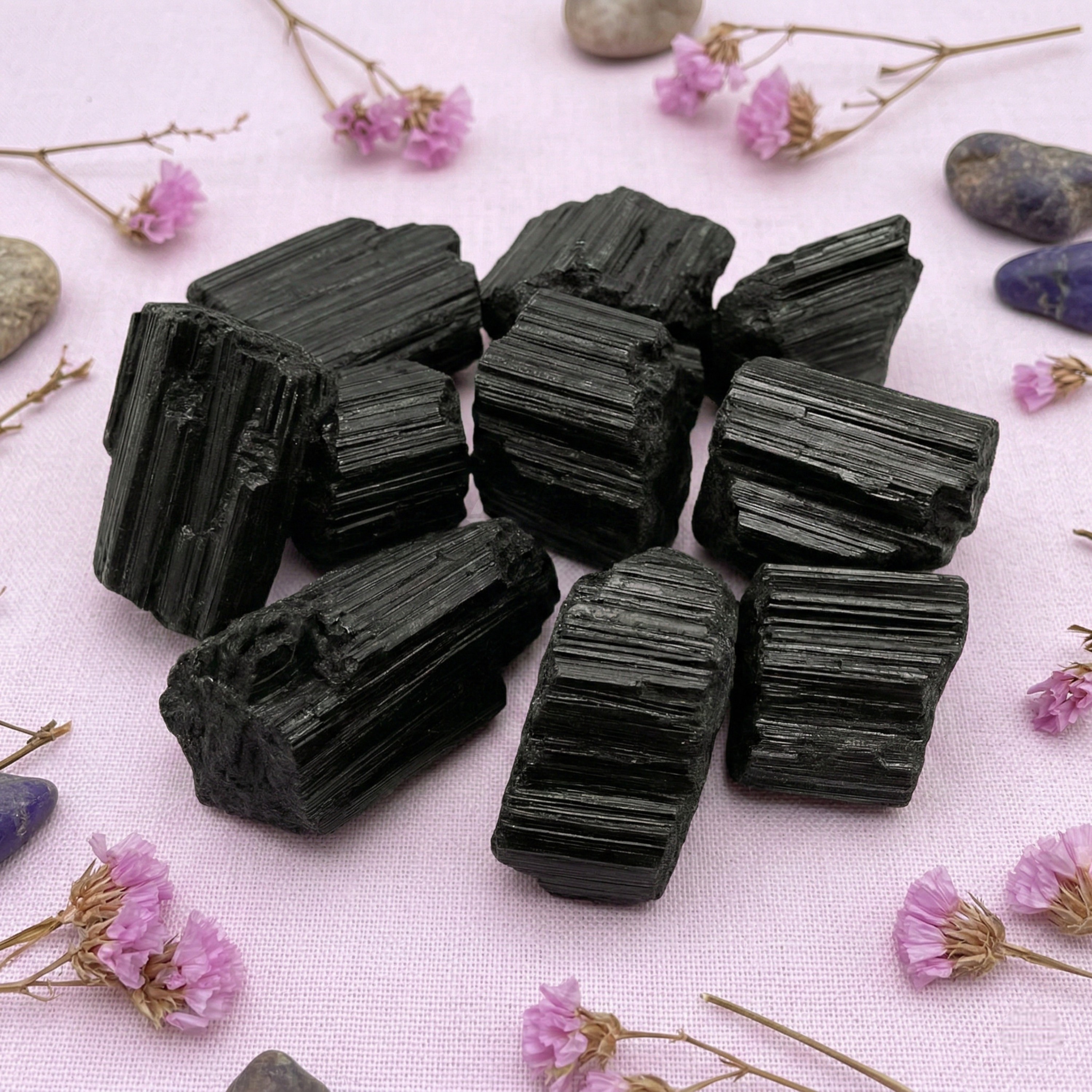Piedra Turmalina Negra En Bruto