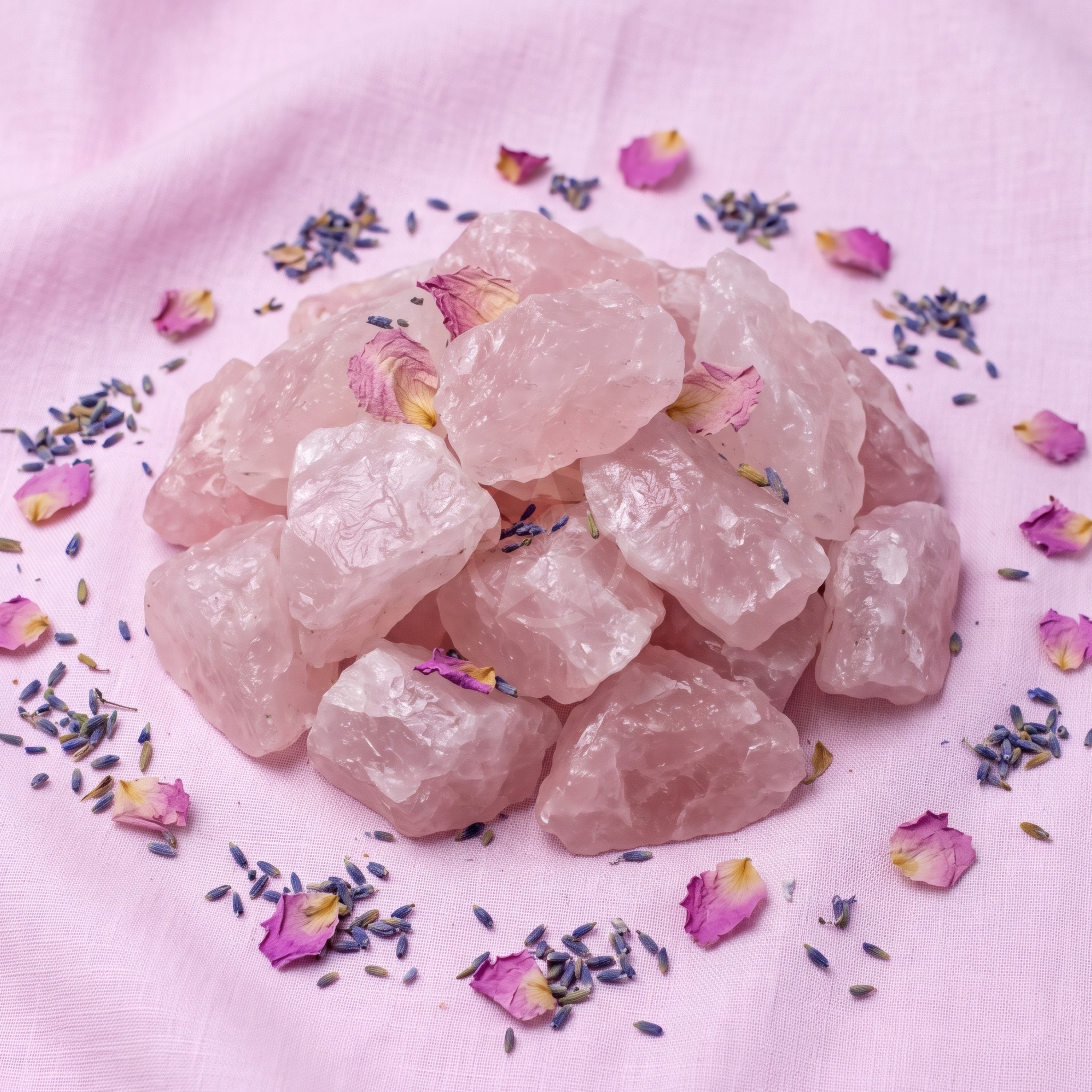 Piedra Cuarzo Rosa En Bruto