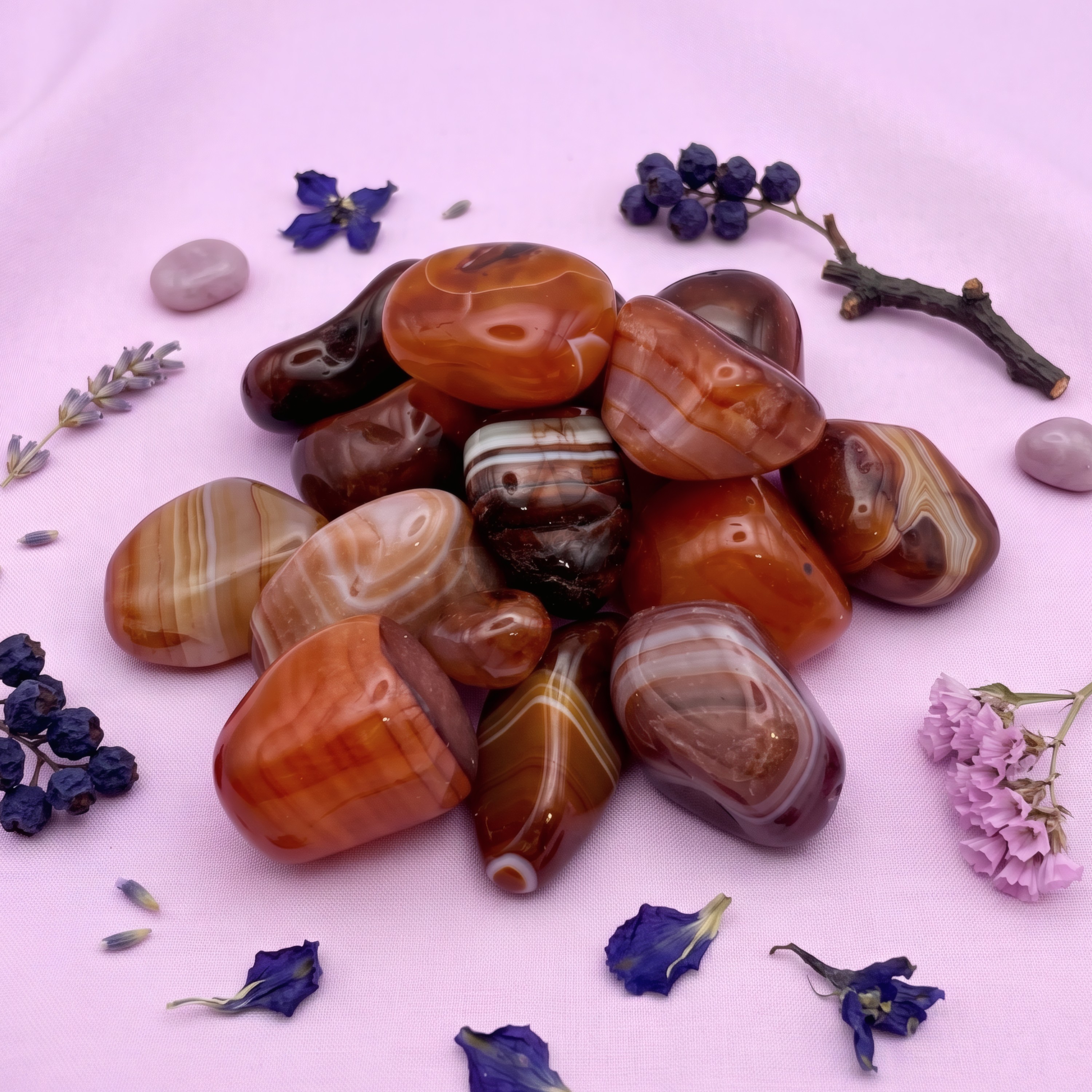 Piedra Cornalina Rolada