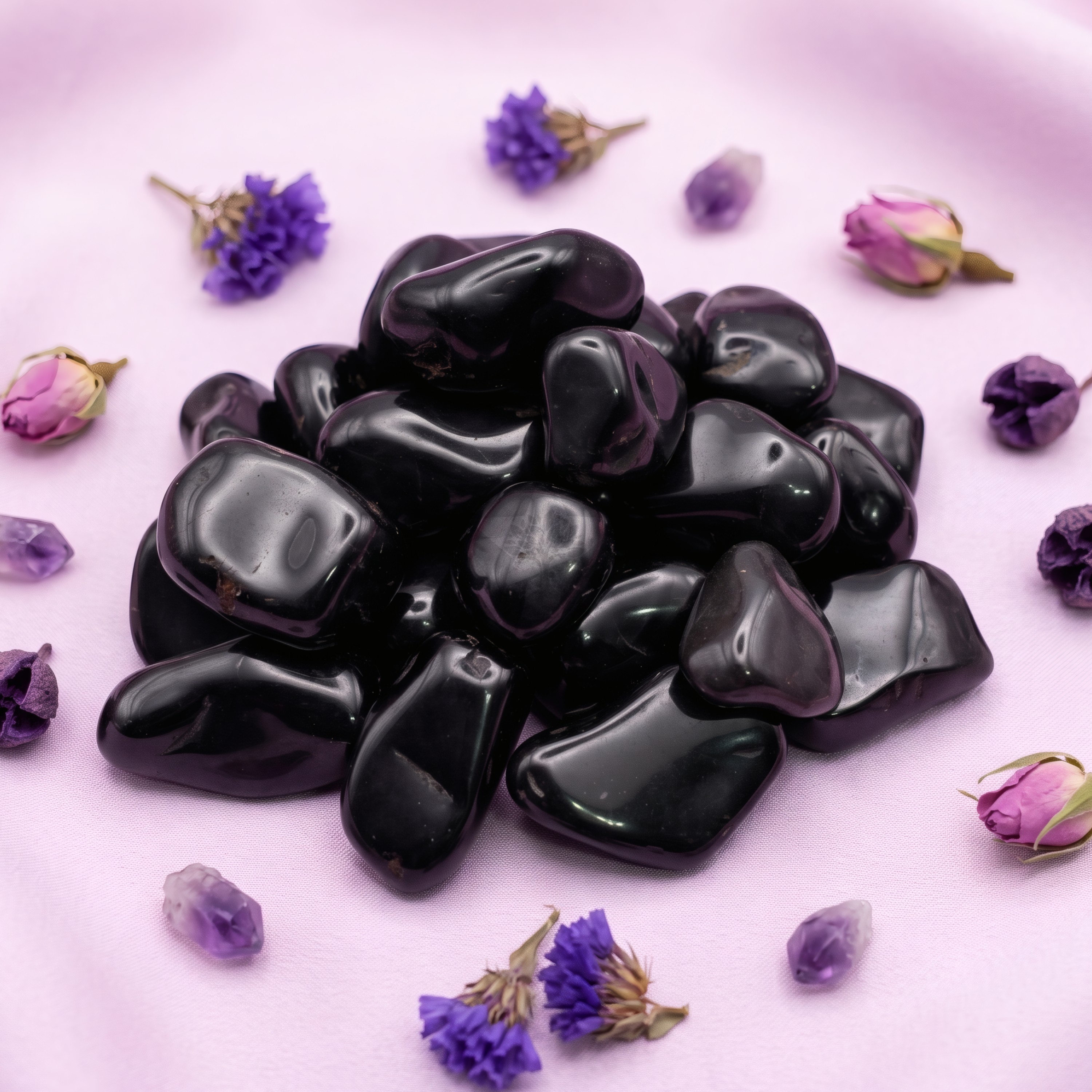 Piedra Onix Negro Rolado