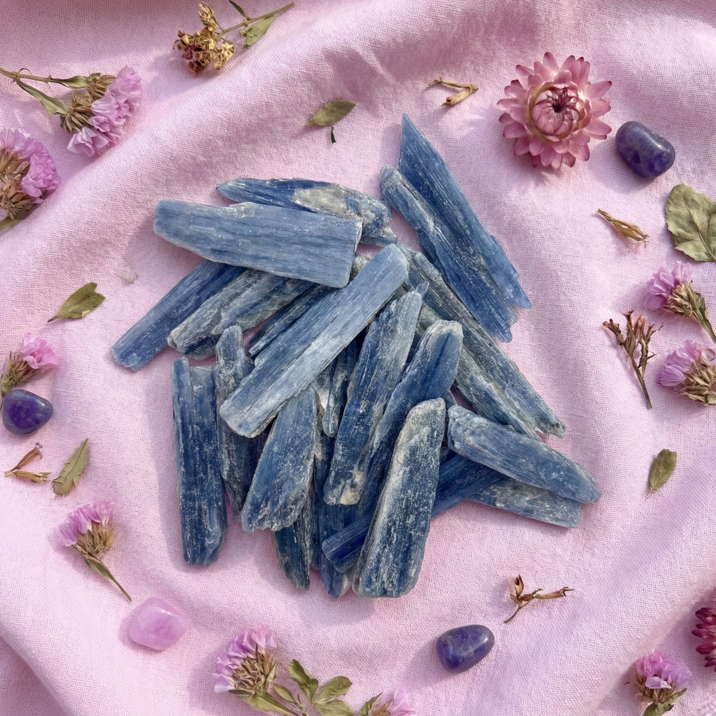 Piedra Cianita Azul En Bruto