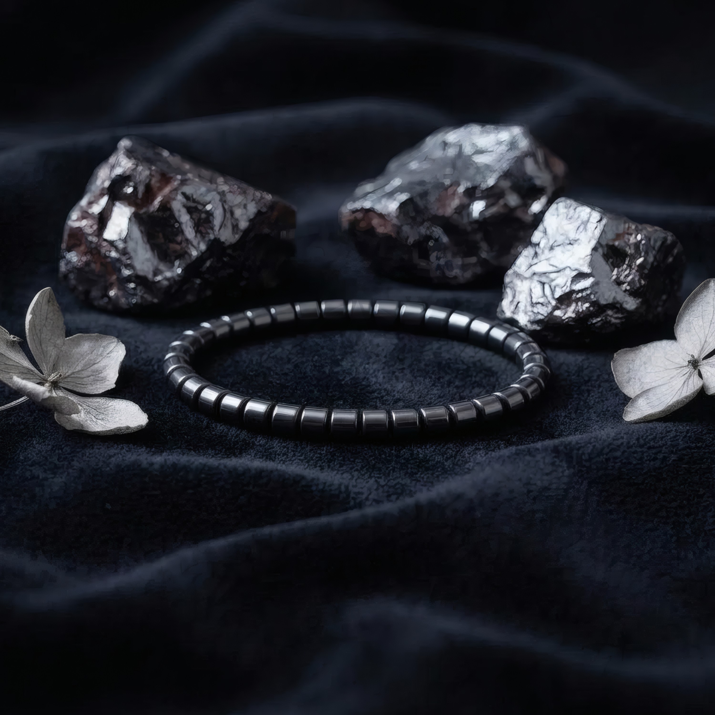 Pulsera Enfoque De Hematite Natural, imagen 2