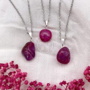 Dije Ágata Rosa Rolada