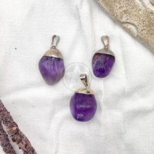 Dije Amatista Rolada Con Baño