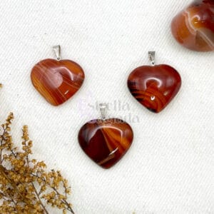 Dije Corazón Cornalina