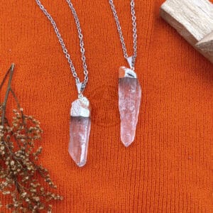 Dije Cuarzo Cristal Con Baño