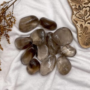 Piedra Cuarzo Ahumado Rolado 100 Gramos