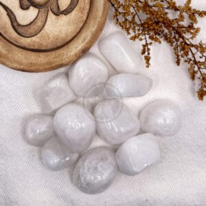 Piedra Cuarzo Blanco Rolado 100 Gramos