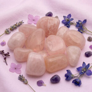 Piedra Cuarzo Rosa Rolado 100 Gramos