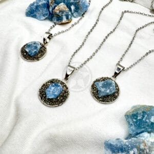 Collar Celestial Onix Cielo Pirita