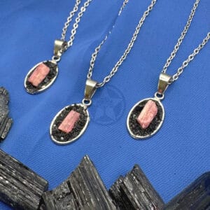 Collar De Paz Turmalina Rosa