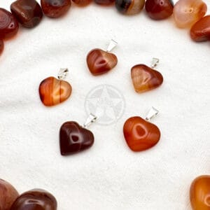 Dije Corazón Cornalina Mini