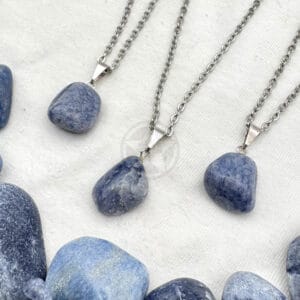 Dije Cuarzo Azul Rolado