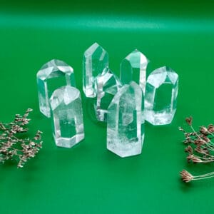 Punta Facetada De Cuarzo Para Reiki Tameana