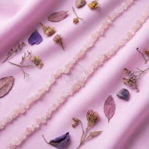 Tira De Escallas 80cm Cuarzo Rosa