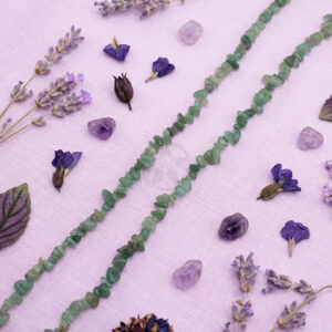 Tira De Escallas 80cm Cuarzo Verde