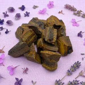 Piedra Ojo De Tigre En Bruto 100 Gramos