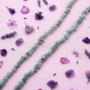 Tira De Escallas 80cm Amazonita