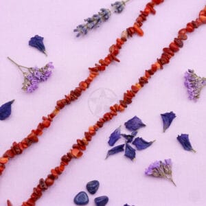 Tira De Escallas 80cm Coral Rojo