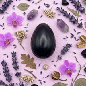 Huevo Yoni De Obsidiana