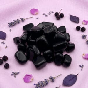 Piedra Obsidiana Rolada 100 Gramos