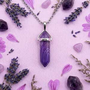 Dije Biterminal De Ágata Violeta