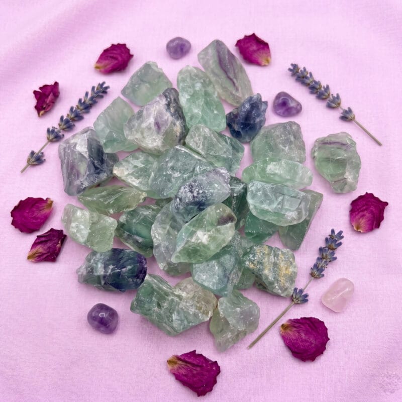Piedra Fluorita Verde En Bruto 01
