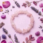 Pulsera Elastizada Cuarzo Rosa 01