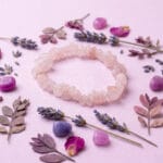 Pulsera Elastizada Cuarzo Rosa 02