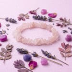 Pulsera Elastizada Cuarzo Rosa 03