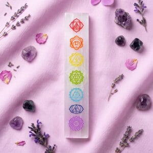 Tabla De Selenita 7 Chakras